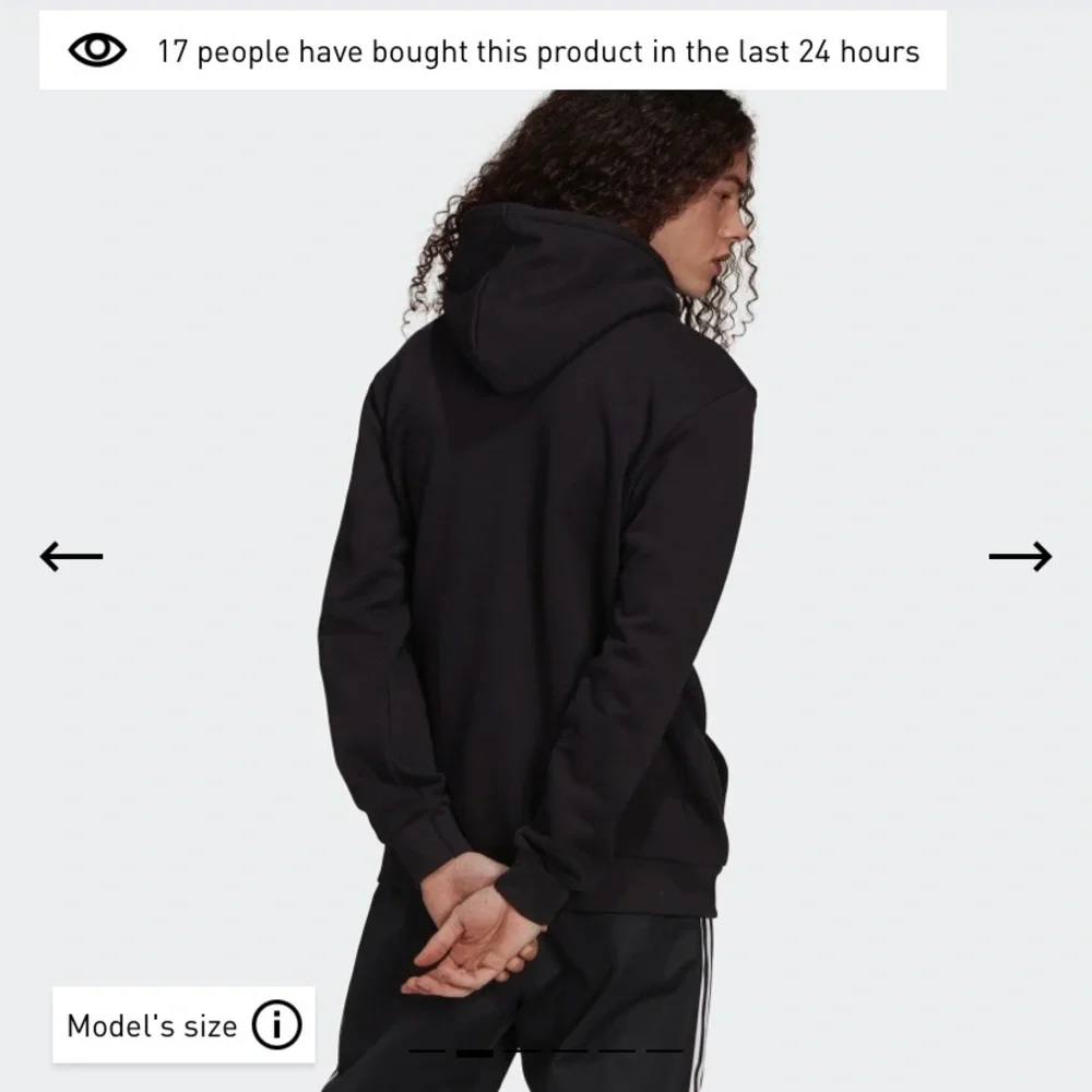 Adidas Men’s Trefoil Fleece Hoodie - Picture 7 of 10